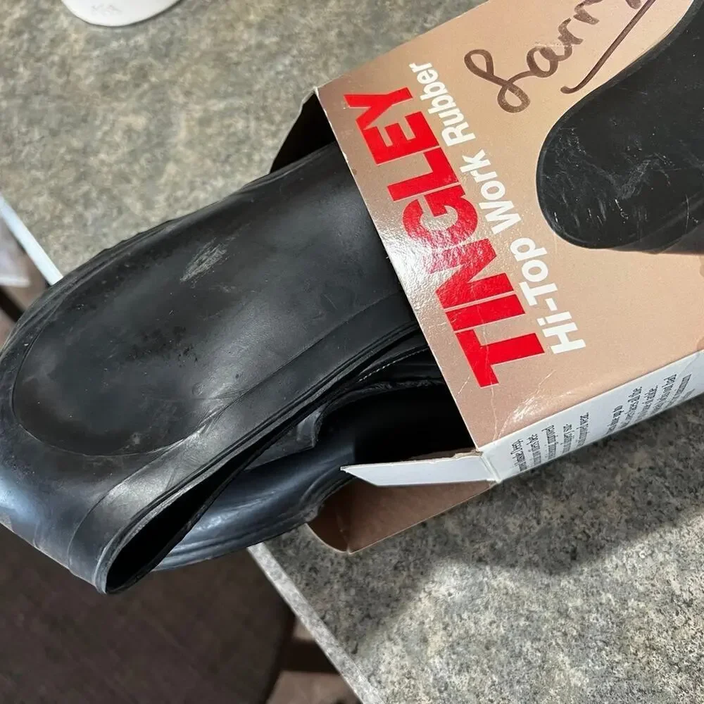 New in Box, Men’s L-XL Tingley Hi-Top Work, 100% Waterproof Rubber Overshoes